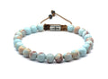 Gemstone Bracelet Snake's skin, stone 6mm | Castello Jewels