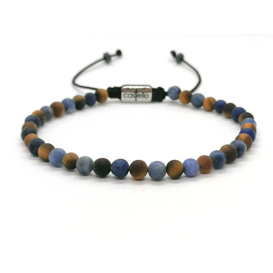 Tiger's Eye & Sodalite Bracelet, 4mm | Castello Jewels