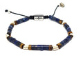 Hand Made Bracelet Aegean Silver 925 Bracelet, Lapis Lazuli 4mm stone | Castello Jewels
