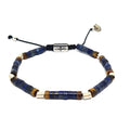 Hand Made Bracelet Aegean Silver 925 Bracelet, Lapis Lazuli 4mm stone | Castello Jewels