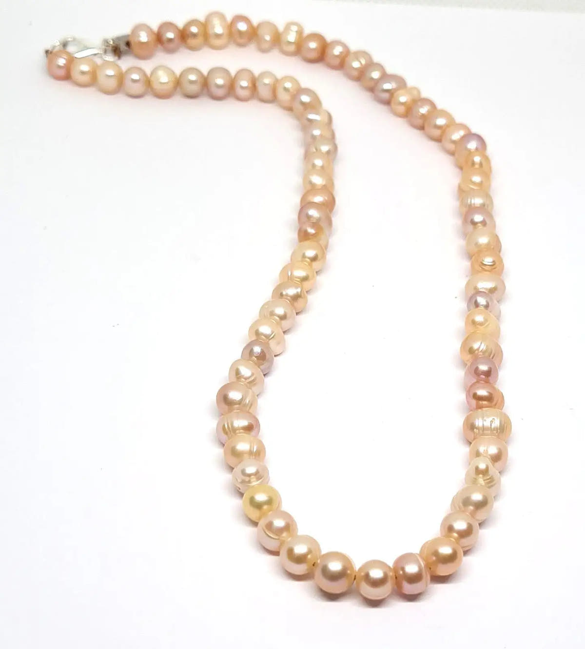 Pearl Necklace, Sterling Silver, 6mm | Castello Jewels
