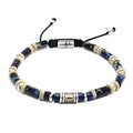 Jasper Gemstone Bracelet, Evil Eye, 4mm | Castello Jewels