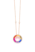 Silver necklace with Baquette stones | Castello Jewels