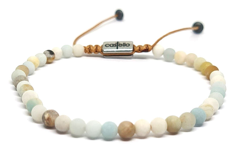 Amazonite Bracelet, Water-Resistant · 4mm