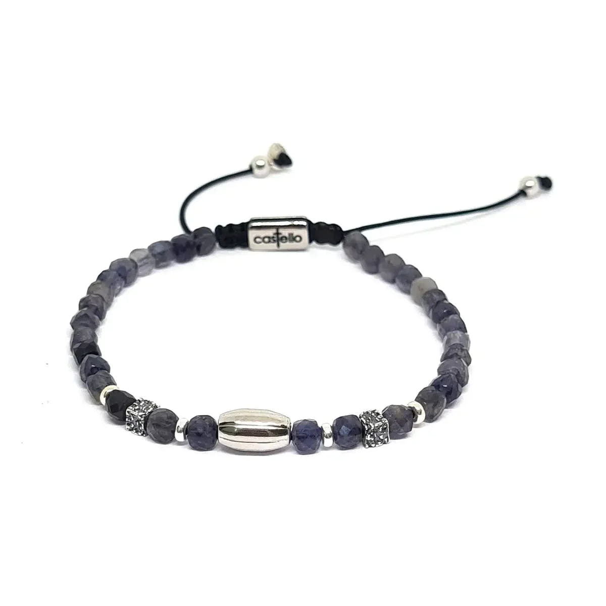 Iolite Bracelet, Sterling Silver, 4mm | Castello Jewels