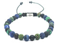 Hand Made Bracelet Onyx mat, Sodalite, African Turquoise stone 6mm | Castello Jewels