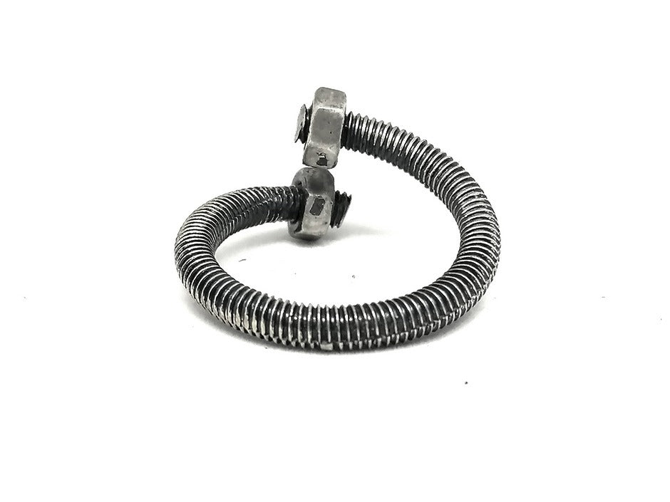 Mens Silver Ring — view 2 | Castello Jewels
