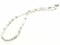 Hand Made Necklace, Howlite stone of 4mm | Castello Jewels