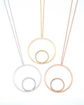 Long Silver necklace | Castello Jewels