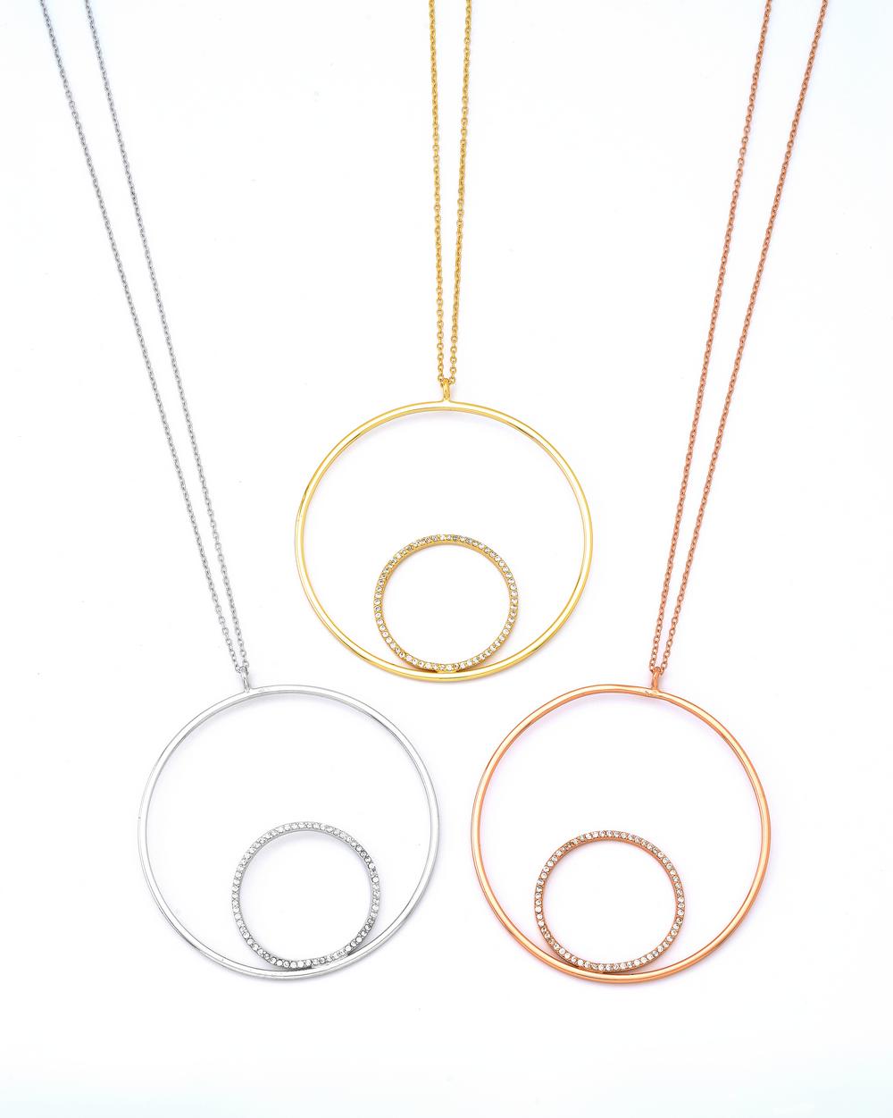 Long Silver necklace | Castello Jewels