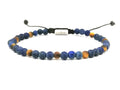 Hand Made Bracelet, Sodalite, Tiger Eye Mat stone 4mm | Castello Jewels
