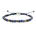 Sodalite & Tiger's Eye Bracelet, Matte, 4mm | Castello Jewels