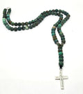 925 silver Beaded Rosario, Africa Turquoise stone 6mm | Castello Jewels
