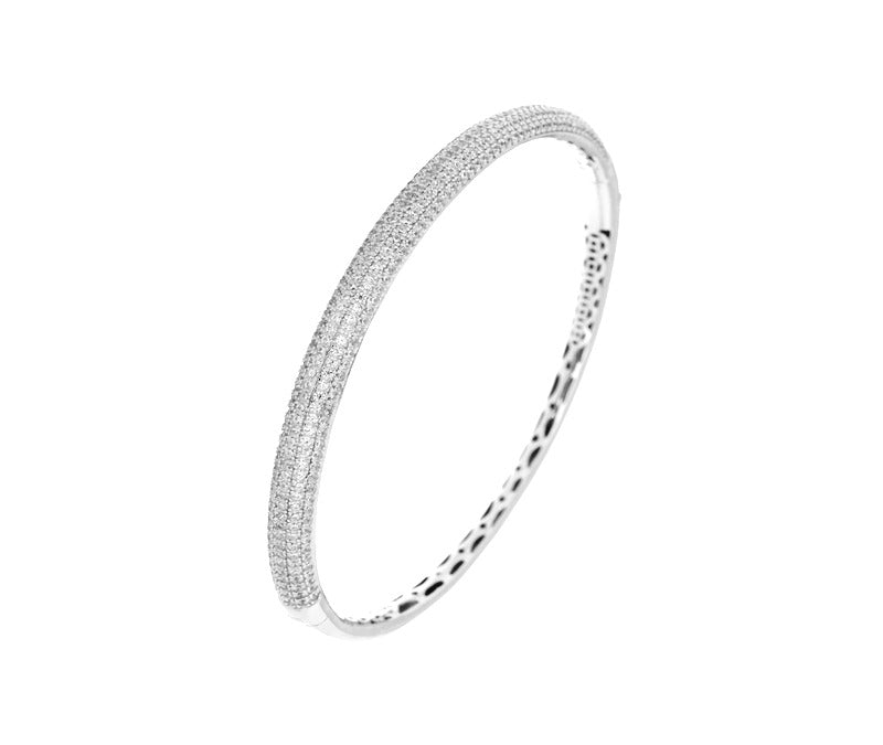 Micro Pave Bangle Bracelet | Castello Jewels