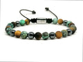 Gemstone Bracelet Tiger Eye stone, Hematite, Africa 6mm | Castello Jewels