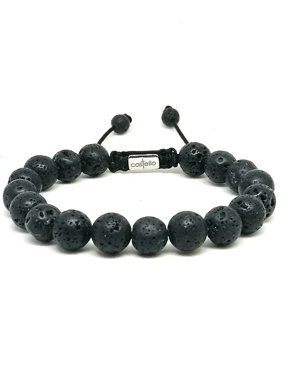 Bracelet Lava 10mm stone — view 2 | Castello Jewels