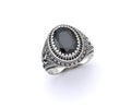 Mens 925 silver ring with Onyx stone | Castello Jewels