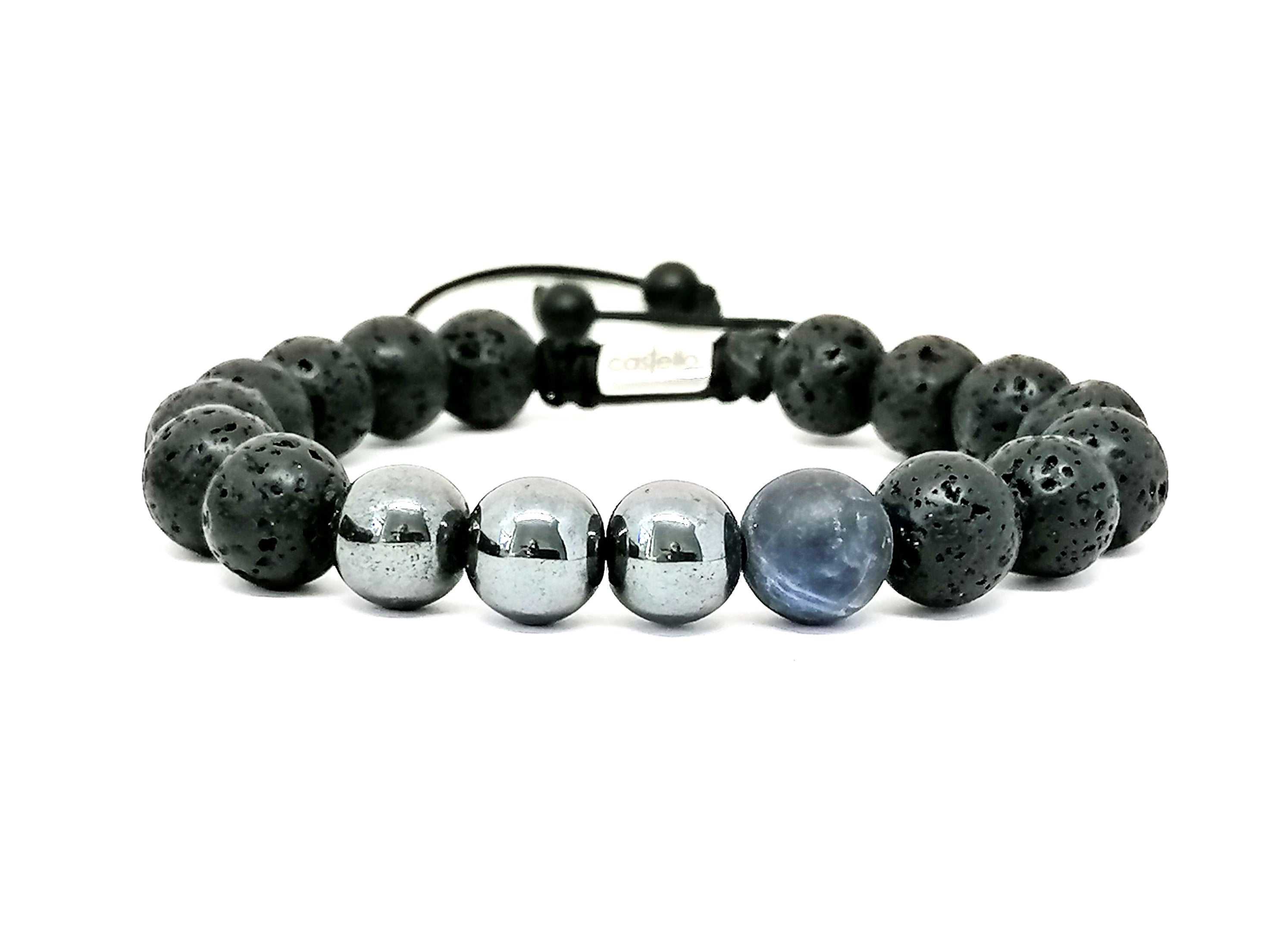 Bracelet Lava 10mm stone | Castello Jewels