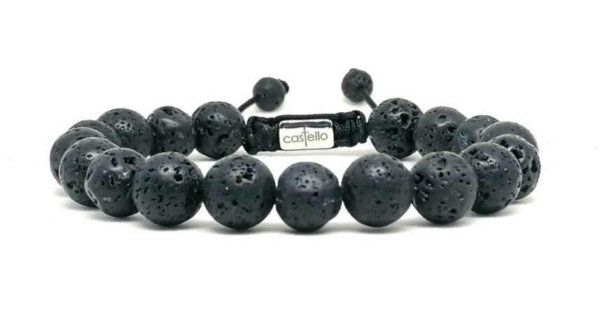 Bracelet Lava 10mm stone | Castello Jewels