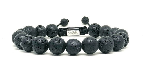Bracelet Lava 10mm stone | Castello Jewels