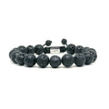 Lava Stone Stacking Bracelet, 10mm | Castello Jewels