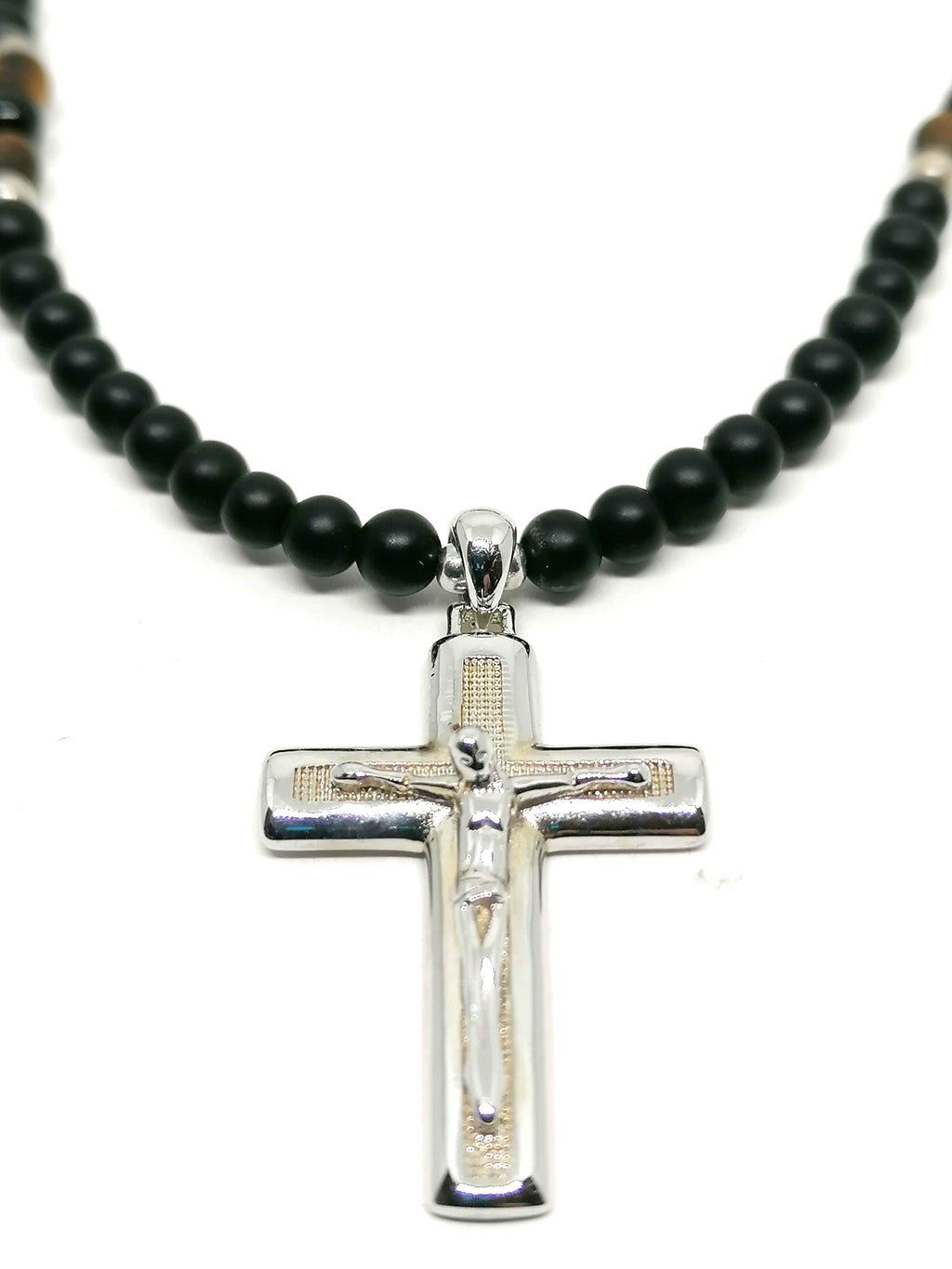 Necklace Cross, Silver 925 — view 2 | Castello Jewels