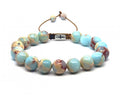 Hand Made Bracelet, Snake Skin 10mm stone | Castello Jewels