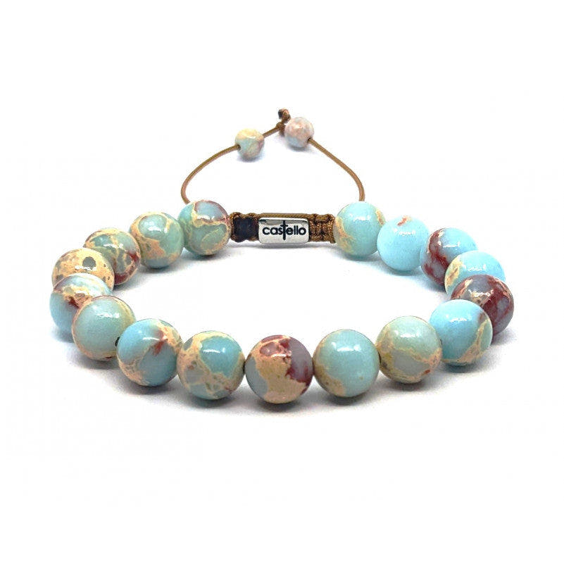 Snakeskin Jasper Stacking Bracelet, 10mm | Castello Jewels