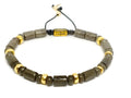 Silver 925 Gold Plated Bracelet, Pyrite stone | Castello Jewels