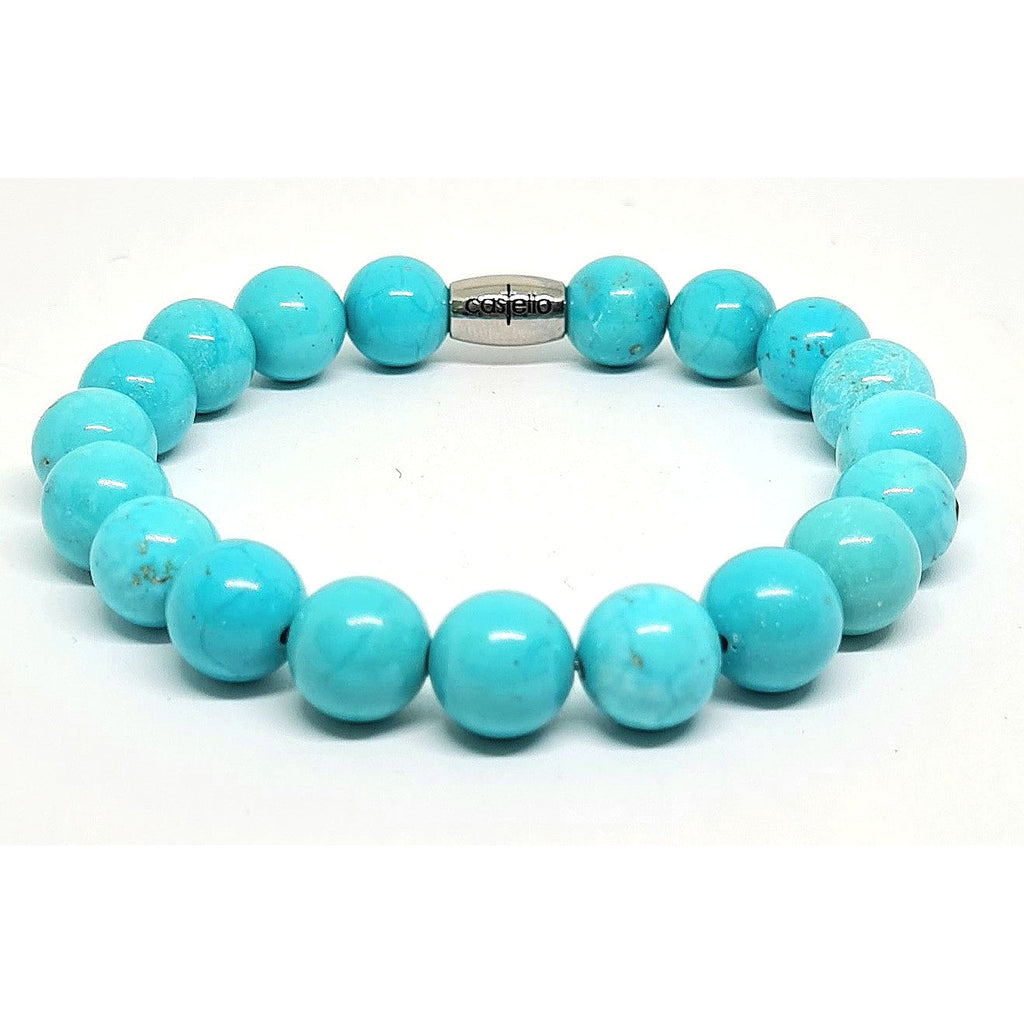 Turquoise Stacking Bracelet, 10mm | Castello Jewels