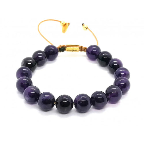 Amethyst Everyday Bracelet, 10mm | Castello Jewels
