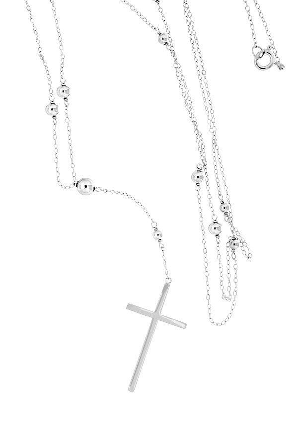 Rossary Cross Necklace — view 2 | Castello Jewels