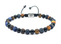 Gemstone Bracelet Tiger's eye, Sodalite, Onyx Polish stone 6mm | Castello Jewels