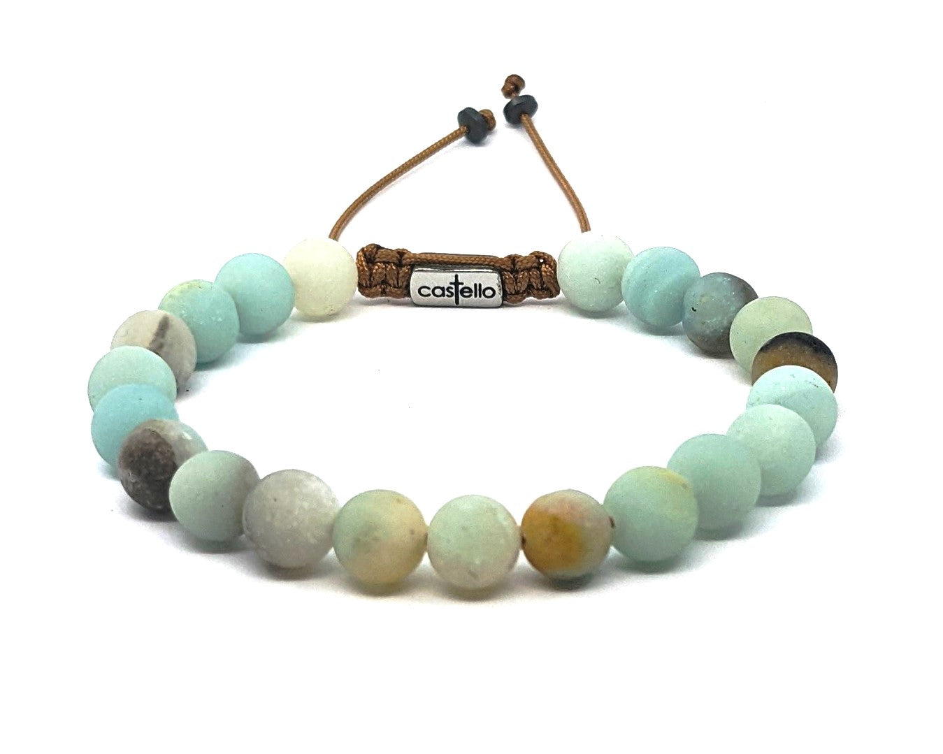 Gemstone Bracelet Amazonite, stone 8mm | Castello Jewels