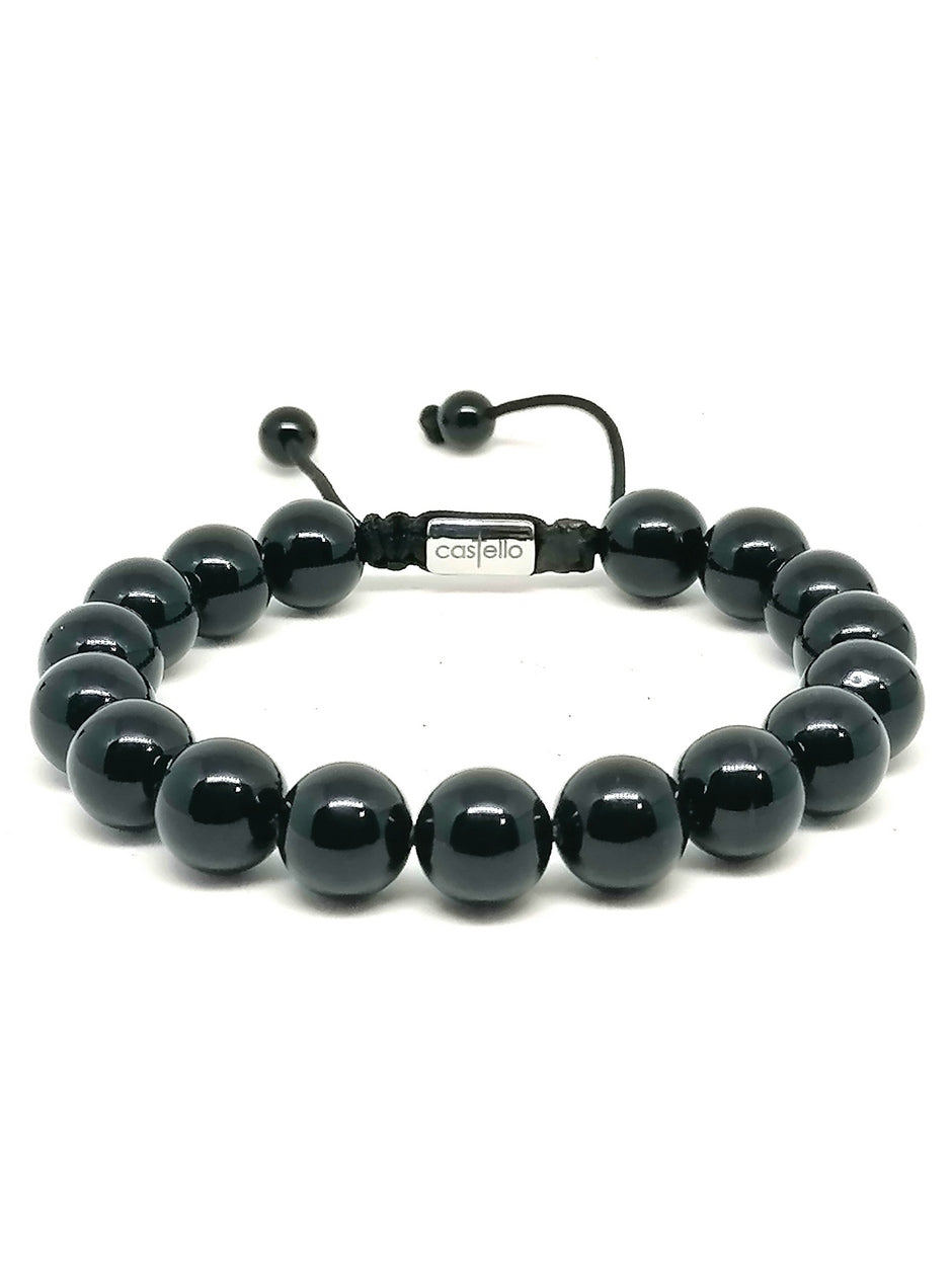 Bracelet Onyx, 10mm stone — view 2 | Castello Jewels