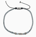 Hand Made Anklets Silver 925, Hematite stone 4mm | Castello Jewels