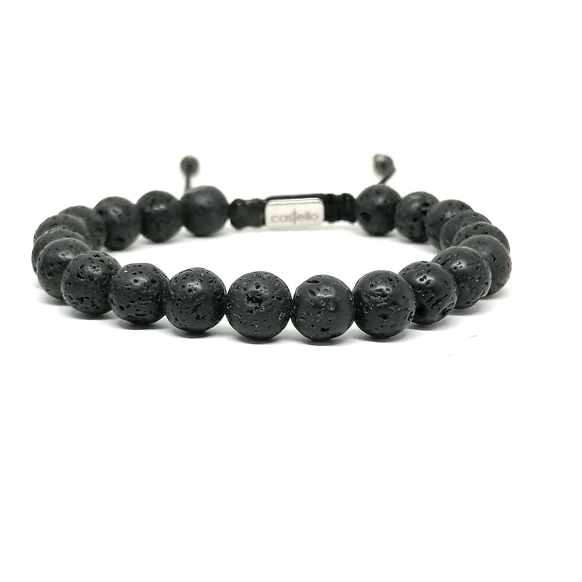 Lava Stone Everyday Bracelet, 8mm | Castello Jewels