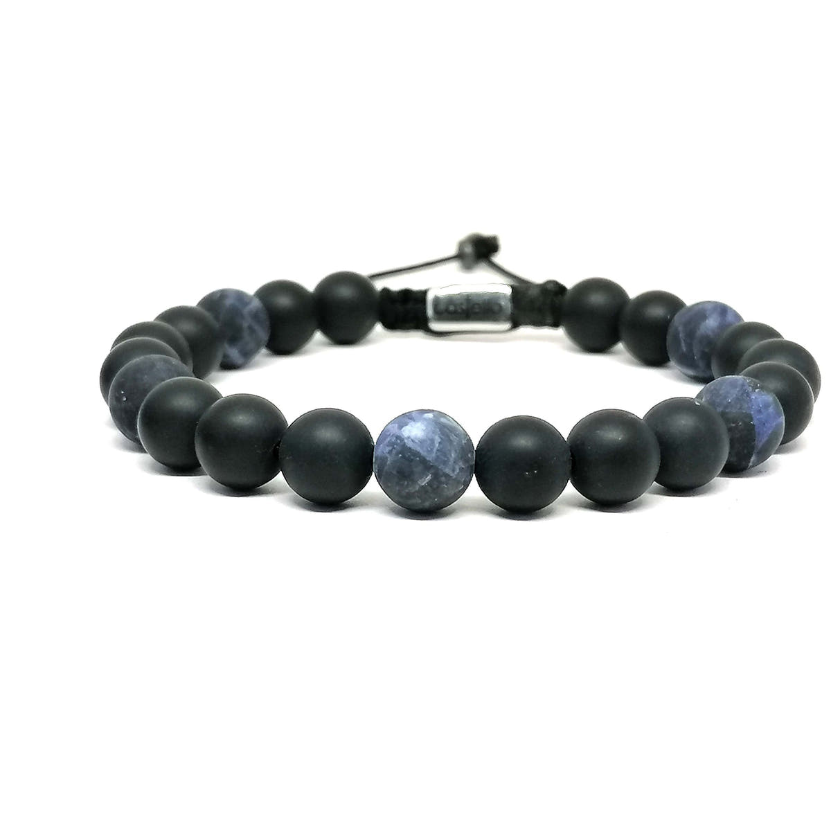 Onyx & Sodalite Everyday Bracelet, 8mm | Castello Jewels