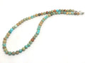 Hand Made Necklace, Jasper Turquoise stone of 6mm | Castello Jewels