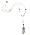 Hand Made Beaded Rosario Silver 925', Howlite stone of 6mm | Castello Jewels