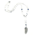 Howlite Beaded Necklace, Sterling Silver, 6mm | Castello Jewels