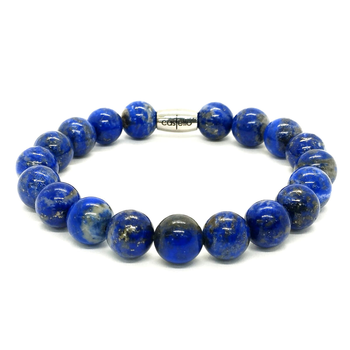 Lapis Lazuli Unisex Bracelet, 10mm | Castello Jewels