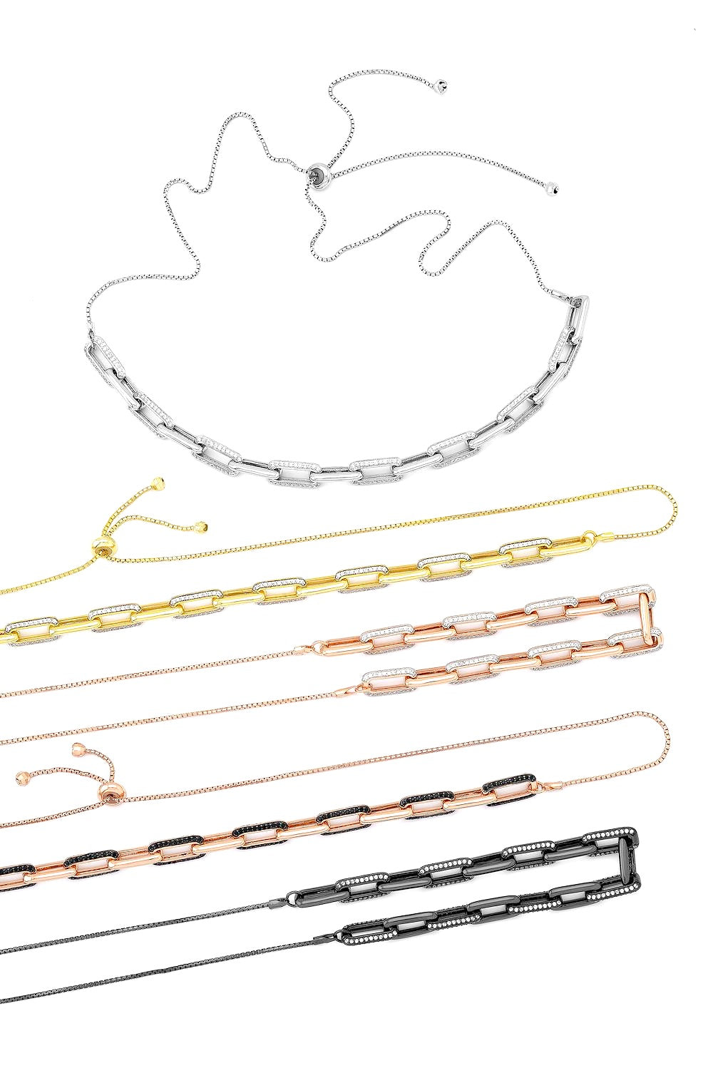 Elegant Chain silver necklace | Castello Jewels