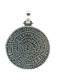925 silver Disc of Phaistos pendant | Castello Jewels