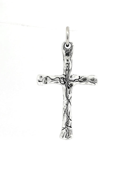 925 Sterling Silver retro carving cross pendant | Castello Jewels