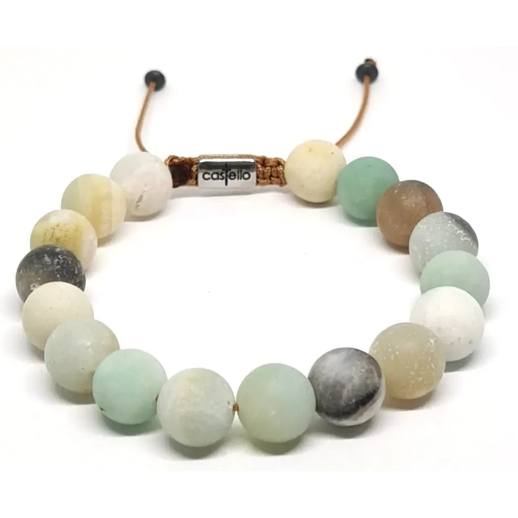 Amazonite Gemstone Bracelet, 10mm | Castello Jewels