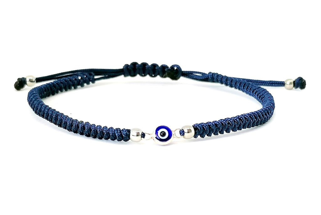 Hand made Evil Eye silver bracelet | Castello Jewels