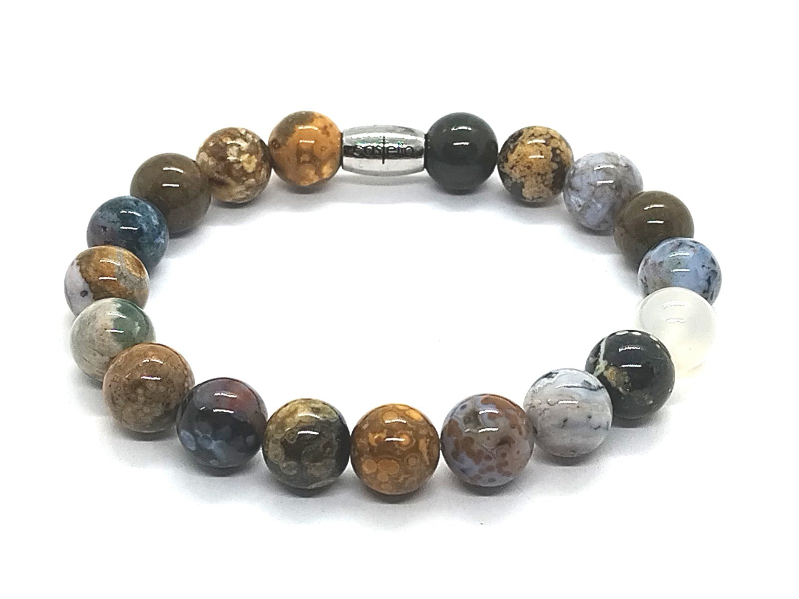 Hand Made Bracelet Ocean stone 10mm | Castello Jewels