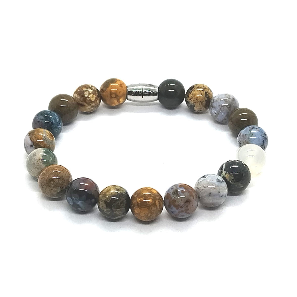 Ocean Stone Stacking Bracelet, 10mm | Castello Jewels