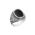 Mens 925 silver ring, with Onyx stone | Castello Jewels